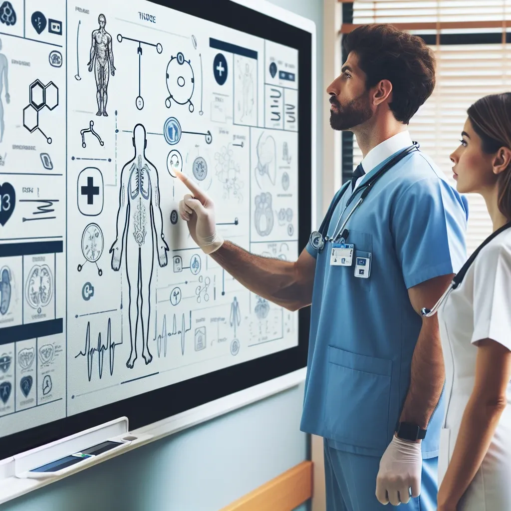 "Zoom HIPAA-compliant secure whiteboard interface for healthcare professionals, illustrating enhanced collaboration features in a healthcare setting."