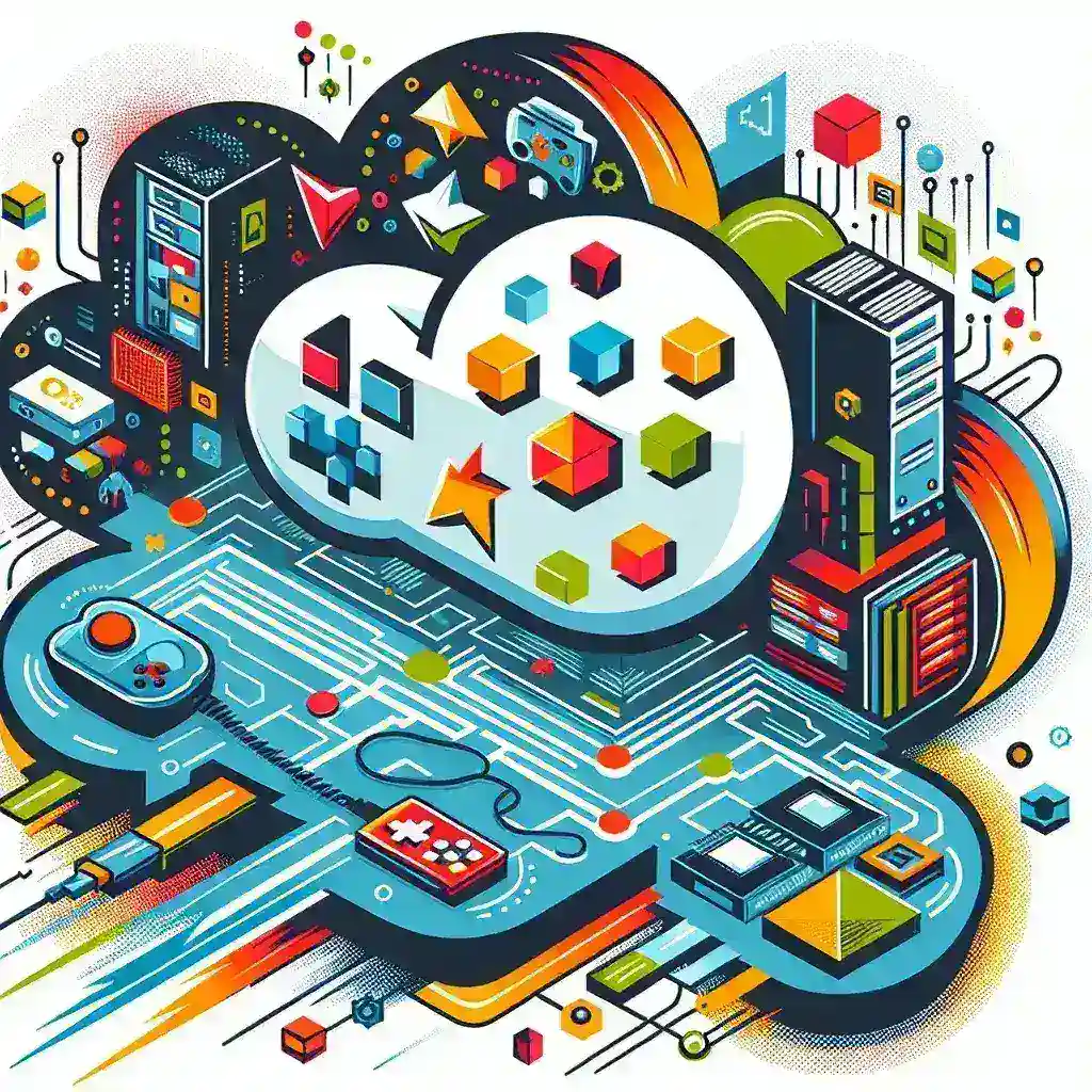 "Cloud gaming technology showcased with Nintendo branding, highlighting the company's expansion plans in North America."